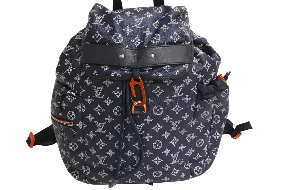 LOUIS VUITTON Discovery Backpack Rucksack M43693 Monogram Ink Navy Good Condition Used 4c067066
