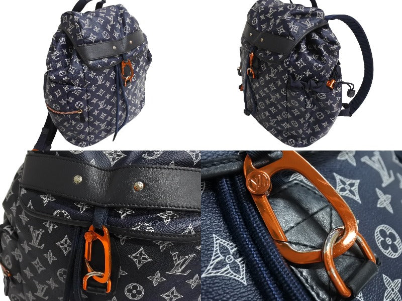 LOUIS VUITTON ルイヴィトン ディスカバリー バックパック リュックサック Ｍ43693 モノグラムインク ネイビー 美品 中古 4c067066