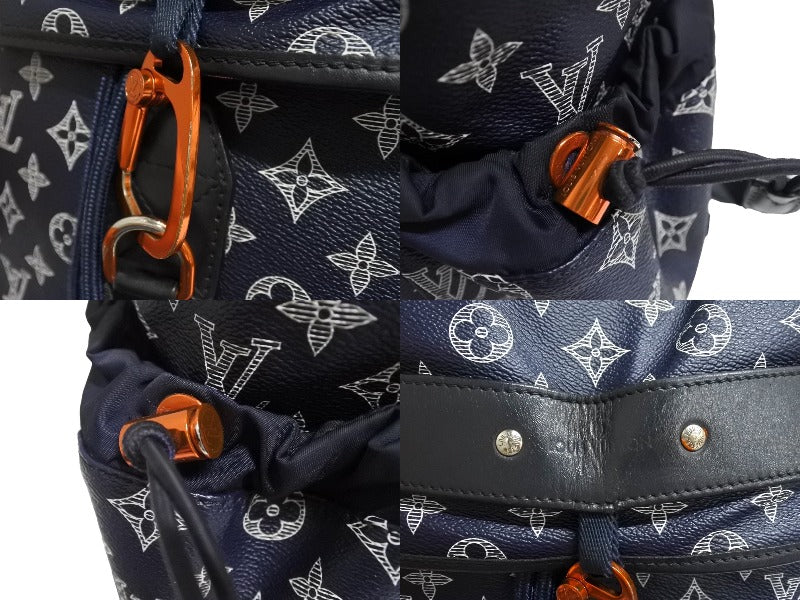 LOUIS VUITTON ルイヴィトン ディスカバリー バックパック リュックサック Ｍ43693 モノグラムインク ネイビー 美品 中古 4c067066