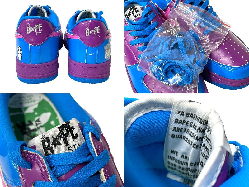 BAPESTA x Marvel Comics ベイプスタ x マーベル スニーカー シルバーサーファー FS-001 ブルー パープル 27.5  美品 中古 4c067069 – Casanova Vintage