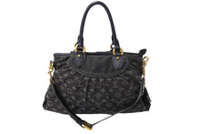 Load image into Gallery viewer, LOUIS VUITTON ルイ ヴィトン モノグラムデニム ネオカヴィMM 2WAYハンドバッグ M95351 ショルダーバッグ ロゴ ゴールド金具 ノワール 美品 中古 4c067079