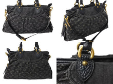 Load image into Gallery viewer, LOUIS VUITTON ルイ ヴィトン モノグラムデニム ネオカヴィMM 2WAYハンドバッグ M95351 ショルダーバッグ ロゴ ゴールド金具 ノワール 美品 中古 4c067079