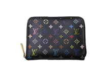 Load image into Gallery viewer, LOUIS VUITTON ルイヴィトン モノグラムマルチカラー ジッピー コイン パース グルナード コインケース ブラック M93740 良品 中古 4c067080