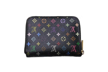 Load image into Gallery viewer, LOUIS VUITTON ルイヴィトン モノグラムマルチカラー ジッピー コイン パース グルナード コインケース ブラック M93740 良品 中古 4c067080