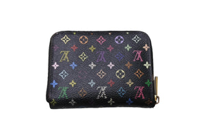 LOUIS VUITTON ルイヴィトン モノグラムマルチカラー ジッピー コイン パース グルナード コインケース ブラック M93740 良品 中古 4c067080