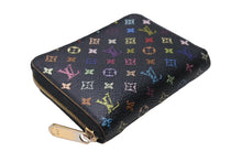 Load image into Gallery viewer, LOUIS VUITTON ルイヴィトン モノグラムマルチカラー ジッピー コイン パース グルナード コインケース ブラック M93740 良品 中古 4c067080