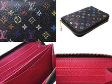 Load image into Gallery viewer, LOUIS VUITTON ルイヴィトン モノグラムマルチカラー ジッピー コイン パース グルナード コインケース ブラック M93740 良品 中古 4c067080