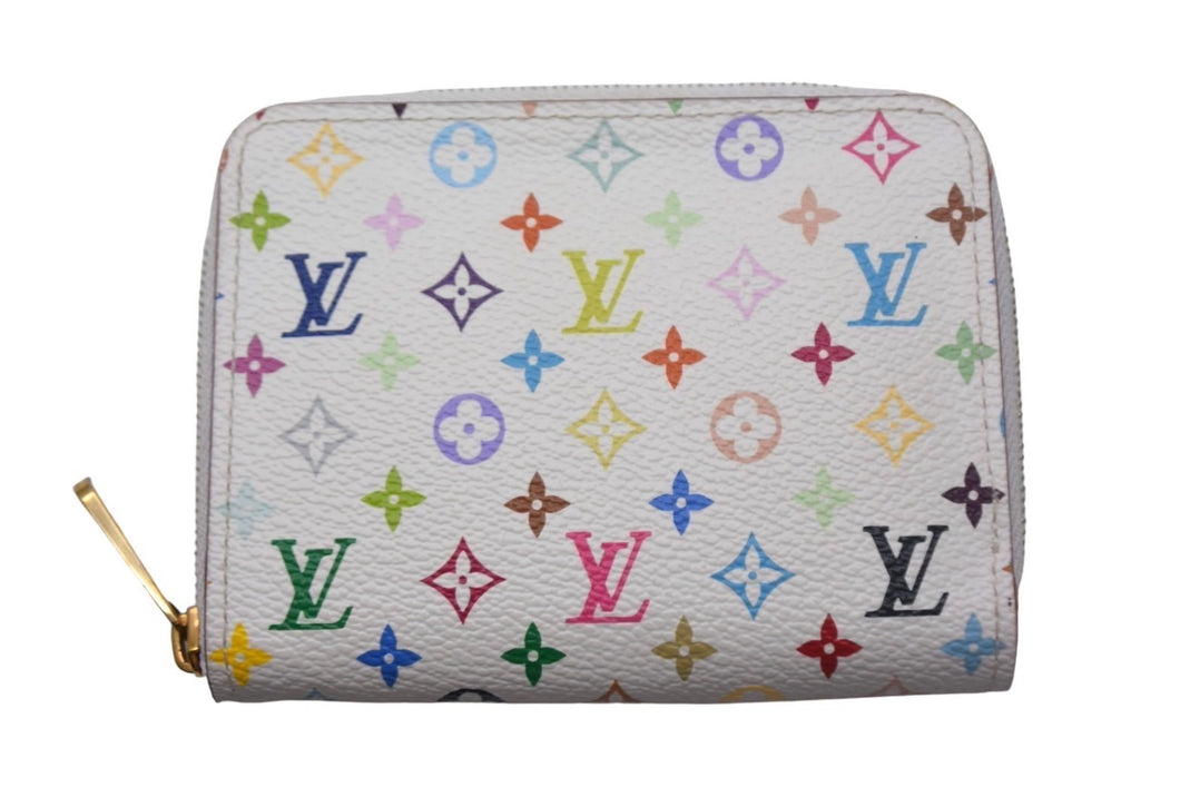 LOUIS VUITTON ルイヴィトン LV ジッピーコインパース 村上隆 M93741 コインケース マルチカラー 美品 中古 4c067091