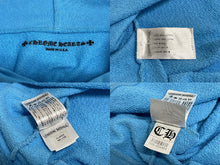 Load image into Gallery viewer, ChromeHearts クロムハーツ Mattyboy マッティボーイ BRAIN NEW HOODIE パーカー ブルー パープル ブラック サイズXL 美品 中古 4c067094