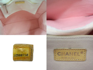 CHANEL シャネル マイアミ クルーズライン ココマーク トートバッグ A46069 12番台 キャンバス ホワイト 美品 中古 4c067097cc