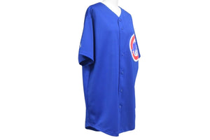 MAJESTIC Cubs Derrek Lee Baseball Shirt Size M Polyester Blue MLB Good Condition Used 4c067098