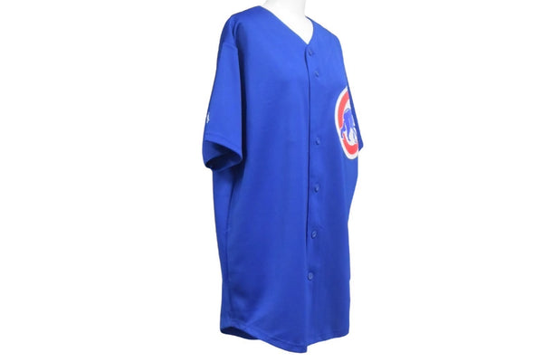 MAJESTIC Cubs Derrek Lee Baseball Shirt Size M Polyester Blue MLB Good Condition Used 4c067098