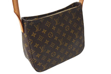 Load image into Gallery viewer, LOUIS VUITTON ルイ ヴィトン ルーピングMM ショルダーバッグ M51146 PVCコーティングキャンバス ブラウン 美品 中古 4c067099lv