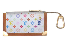 Load image into Gallery viewer, LOUIS VUITTON ルイ ヴィトン 村上隆 ポシェットクレ コインケース M92655 モノグラム ホワイト マルチカラー 美品 中古 4c067100lv