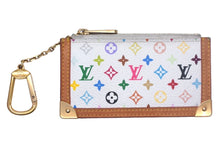 Load image into Gallery viewer, LOUIS VUITTON ルイ ヴィトン 村上隆 ポシェットクレ コインケース M92655 モノグラム ホワイト マルチカラー 美品 中古 4c067100lv