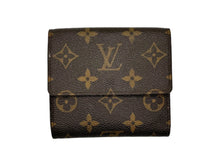 画像をギャラリービューアに読み込む, LouisVuitton ルイヴィトン ポルトフォイユエリーズ Wホック 二つ折り財布 M61654 PVCコーティングキャンバス ブラウン 美品 中古 4c067114