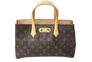 LOUIS VUITTON ルイ ヴィトン ウィルシャーPM ハンドバッグ M45643 モノグラムキャンバス ブラウン 美品 中古 4c067114lv