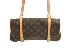 極美品 LOUIS VUITTON ルイヴィトン マレル トートバッグ M51157 モノグラムキャンバス ゴールド金具 ブラウン 中古 4c067117xx