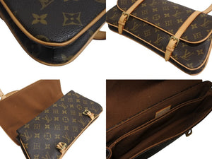 極美品 LOUIS VUITTON ルイヴィトン マレル トートバッグ M51157 モノグラムキャンバス ゴールド金具 ブラウン 中古 4c067117xx