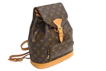 Load image into Gallery viewer, LOUIS VUITTON ルイ ヴィトン モンスリMM リュック デイパック M51136 モノグラム PVC ブラウン 美品 中古 4c067119lv