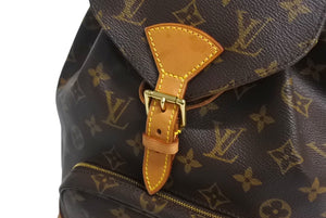 LOUIS VUITTON ルイ ヴィトン モンスリMM リュック デイパック M51136 モノグラム PVC ブラウン 美品 中古 4c067119lv