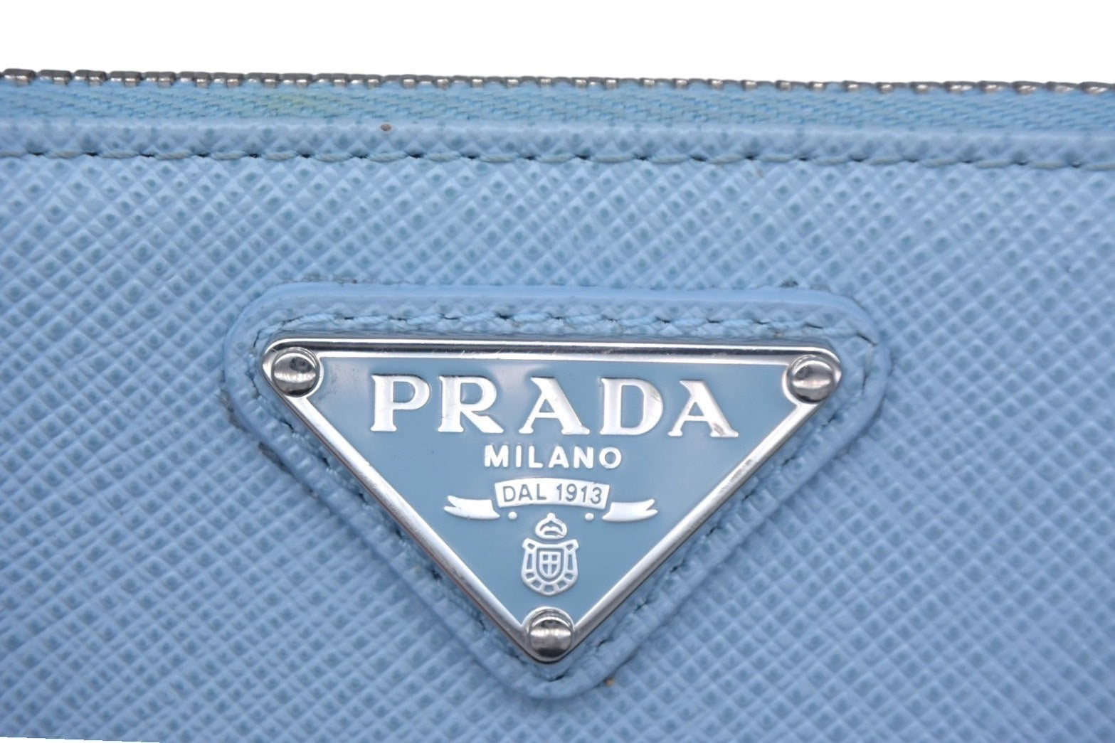 PRADA プラダ コインケース カードケース フラグメントケース 三角プレート サフィアーノ ブルー 美品 中古 4c067121pr –  Casanova Vintage