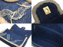 画像をギャラリービューアに読み込む, 極美品 CHANEL シャネル チェーンショルダーバッグ エジプトライン 28番台 2019年 デニム ブルー ホワイト ゴールド 中古 4c067123cc