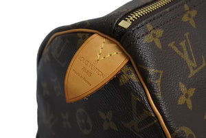 LOUIS VUITTON ルイ ヴィトン スピーディ40 ハンドバッグ M41522 モノグラム PVCコーティング ブラウン 美品 中古 4c067125lv