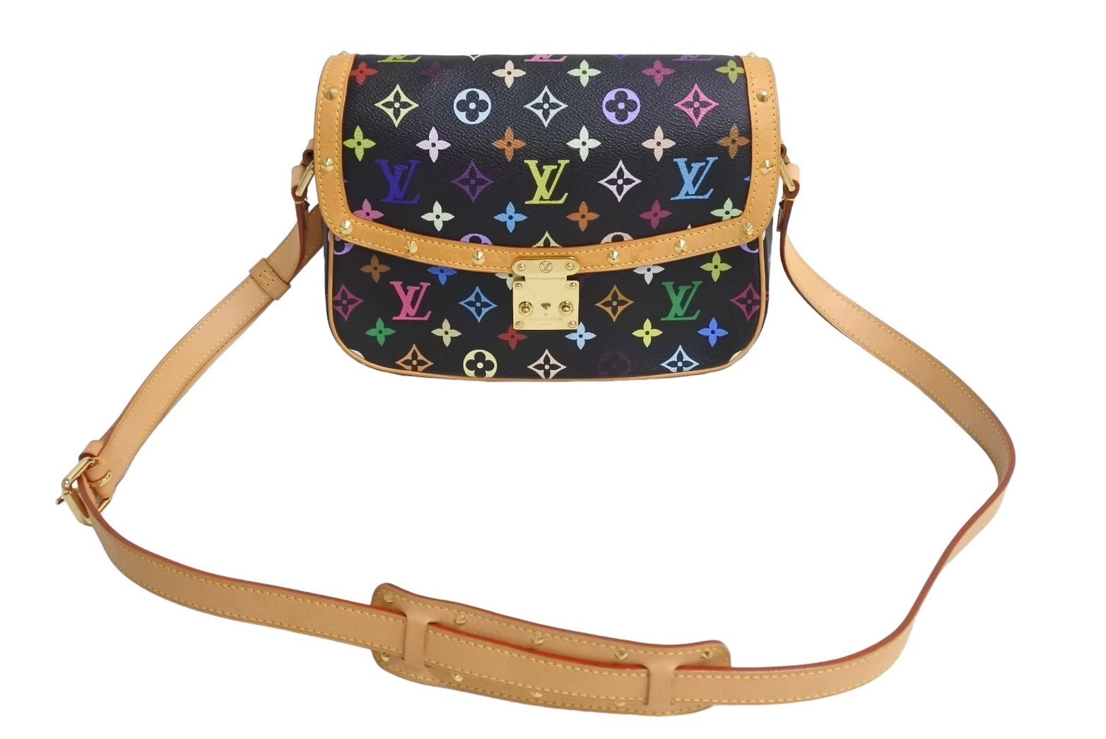 極美品 LOUIS VUITTON ルイヴィトン ソローニュ ショルダーバッグ M92639 モノグラムマルチ ブラック 村上隆 中古  4c067131xx – Casanova Vintage