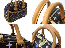 Load image into Gallery viewer, LOUIS VUITTON ルイヴィトン トゥルーヴィル ハンドバッグ M92662 村上隆 モノグラム マルチカラー ブラック ゴールド金具 美品 中古 4c067133