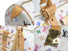 Load image into Gallery viewer, 極美品 LOUIS VUITTON ルイヴィトン 村上隆 ボストンバッグ キーポル45 M92641 モノグラムマルチ ホワイト ゴールド金具 中古4c067136xx