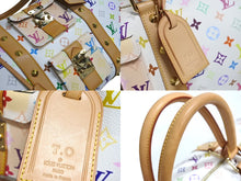 Load image into Gallery viewer, 極美品 LOUIS VUITTON ルイヴィトン 村上隆 ボストンバッグ キーポル45 M92641 モノグラムマルチ ホワイト ゴールド金具 中古4c067136xx