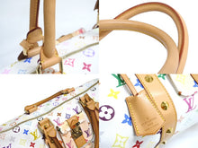 画像をギャラリービューアに読み込む, 極美品 LOUIS VUITTON ルイヴィトン 村上隆 ボストンバッグ キーポル45 M92641 モノグラムマルチ ホワイト ゴールド金具 中古4c067136xx