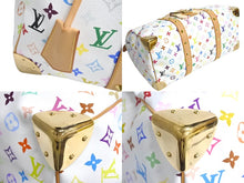 Load image into Gallery viewer, 極美品 LOUIS VUITTON ルイヴィトン 村上隆 ボストンバッグ キーポル45 M92641 モノグラムマルチ ホワイト ゴールド金具 中古4c067136xx