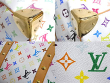 画像をギャラリービューアに読み込む, 極美品 LOUIS VUITTON ルイヴィトン 村上隆 ボストンバッグ キーポル45 M92641 モノグラムマルチ ホワイト ゴールド金具 中古4c067136xx