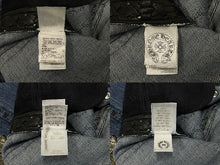 画像をギャラリービューアに読み込む, CHROME HEARTS クロムハーツ デニムパンツ サイズ29 カスタムオーダー クロスボール CHプラス クロスパッチ ピラミッド 美品 中古 4c067137ch
