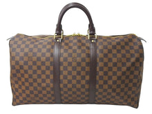 Load image into Gallery viewer, LOUIS VUITTON ルイ ヴィトン キーポル50 ボストンバッグ N41427 ダミエキャンバス ブラウン 美品 中古 4c067139