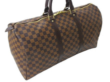 Load image into Gallery viewer, LOUIS VUITTON ルイ ヴィトン キーポル50 ボストンバッグ N41427 ダミエキャンバス ブラウン 美品 中古 4c067139