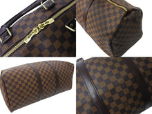 Load image into Gallery viewer, LOUIS VUITTON ルイ ヴィトン キーポル50 ボストンバッグ N41427 ダミエキャンバス ブラウン 美品 中古 4c067139