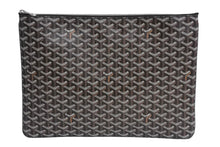 Load image into Gallery viewer, 新品同様 GOYARD ゴヤール セナGM クラッチバッグ SENAT2GMLTY01CL01P レザー PVC ブラック シルバー金具 中古 4c067142