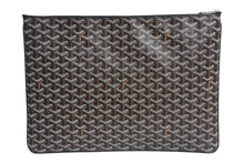 Load image into Gallery viewer, 新品同様 GOYARD ゴヤール セナGM クラッチバッグ SENAT2GMLTY01CL01P レザー PVC ブラック シルバー金具 中古 4c067142