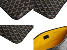 Load image into Gallery viewer, 新品同様 GOYARD ゴヤール セナGM クラッチバッグ SENAT2GMLTY01CL01P レザー PVC ブラック シルバー金具 中古 4c067142