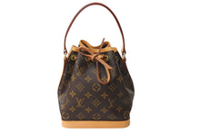 Load image into Gallery viewer, LOUIS VUITTON ルイヴィトン ミニノエ ハンドバッグ M42227 モノグラムキャンバス ゴールド金具 ブラウン 美品 中古 4c067144