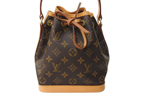 LOUIS VUITTON ルイヴィトン ミニノエ ハンドバッグ M42227 モノグラムキャンバス ゴールド金具 ブラウン 美品 中古 4c067144