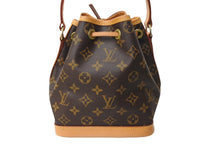 Load image into Gallery viewer, LOUIS VUITTON ルイヴィトン ミニノエ ハンドバッグ M42227 モノグラムキャンバス ゴールド金具 ブラウン 美品 中古 4c067144