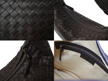 Load image into Gallery viewer, 新品同様 BOTTEGA VENETA ボッテガヴェネタ ホーボー ワンショルダーバッグ イントレチャート 115653-V0013 2040 レザー ダークブラウン 中古 4c067148