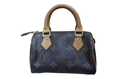 LouisVuitton ルイヴィトン ミニスピーディ ミニボストンバッグ モノグラム M41534 ゴールド金具 ブラウン 美品 中古 4c067151