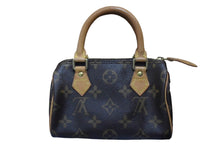 Load image into Gallery viewer, LouisVuitton ルイヴィトン ミニスピーディ ミニボストンバッグ モノグラム M41534 ゴールド金具 ブラウン 美品 中古 4c067151