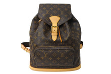 Load image into Gallery viewer, 極美品 LouisVuitton ルイヴィトン モンスリGM バックパック リュックサック モノグラム PVCコーティングキャンバス ヌメ革 中古 4c067152