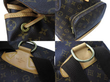 Load image into Gallery viewer, 極美品 LouisVuitton ルイヴィトン モンスリGM バックパック リュックサック モノグラム PVCコーティングキャンバス ヌメ革 中古 4c067152